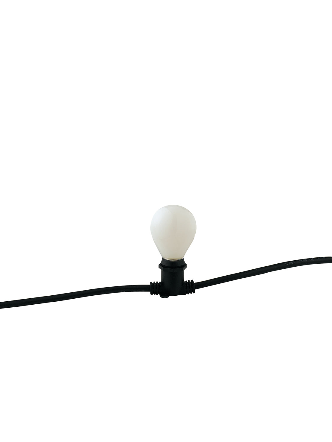 Stringa elettrificata per esterno IP44 bianco o nero 10XE14 non incluse 5 metri cavo in gomma con spina schuko e connettore modulabile PICNIC Stringa elettrificata per esterno IP44 bianco o nero 10XE14 non incluse 5 metri cavo in gomma con spina schuko e connettore modulabile PICNIC